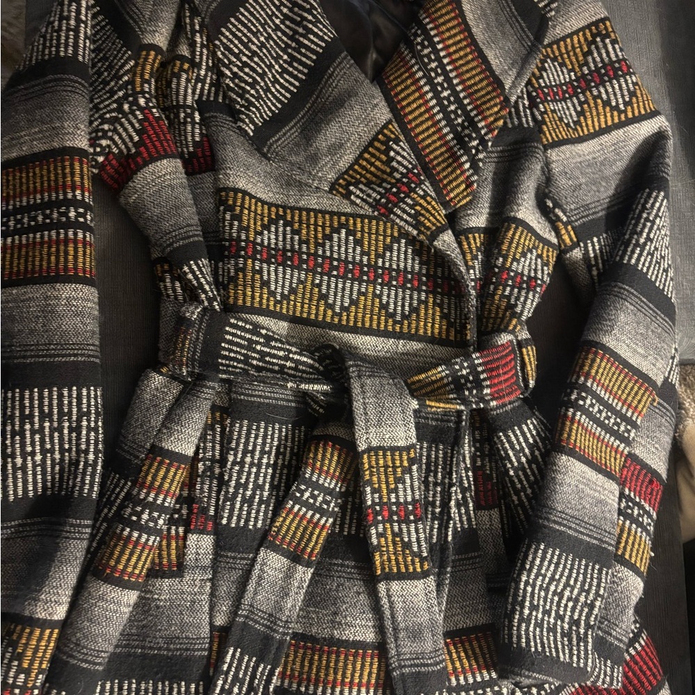 Stylish Multicolor Women's Coat - Picture 2 of 4